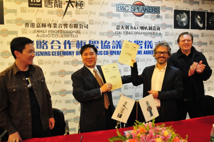 Signed a contract with BC speakers